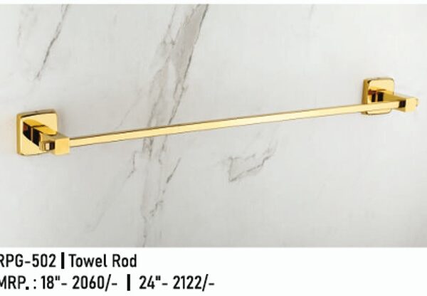 Stainless Steel Gold Towel Rod